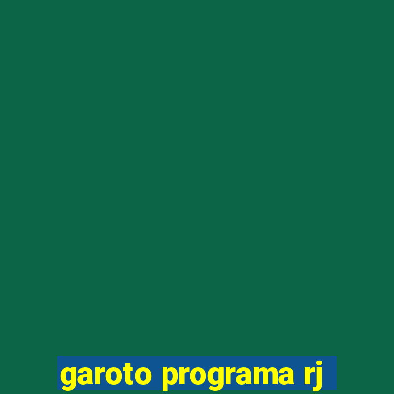 garoto programa rj